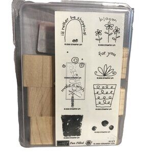 Stampin' Up! 2005 Fun Filled Rubber Stamp Set 8 Pieces